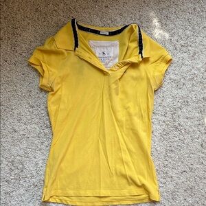 Circa 2005 Abercrombie & Fitch Yellow Short Sleeve Polo